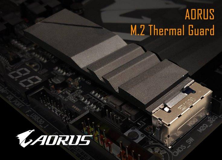 Радиатор Gigabyte Aorus M.2 Thermal Guard остудит пыл твердотельных накопителей
