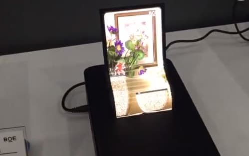 BOE показала сгибающиеся дисплеи AMOLED