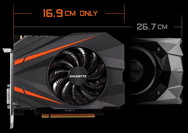Gigabyte выпустила очень компактную версию GTX 1080
