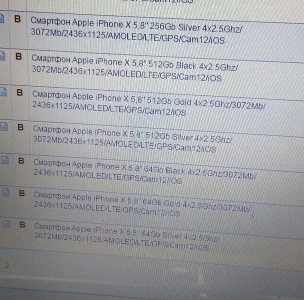 iPhone X будет иметь дисплей разрешением 2436 х 1125 пикселей 