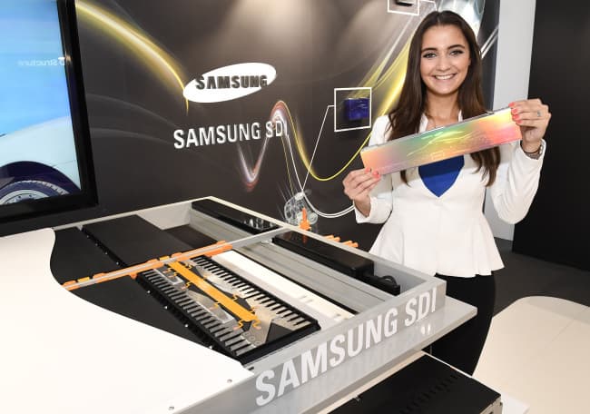 Samsung SDI показала новые батареи для электромобилей на выставке Frankfurt Motor Show 2017