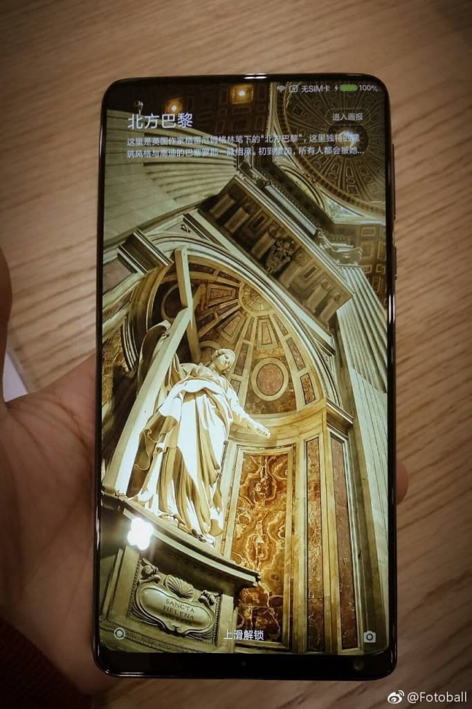 Опубликована фотография смартфона Xiaomi Mi Mix 2