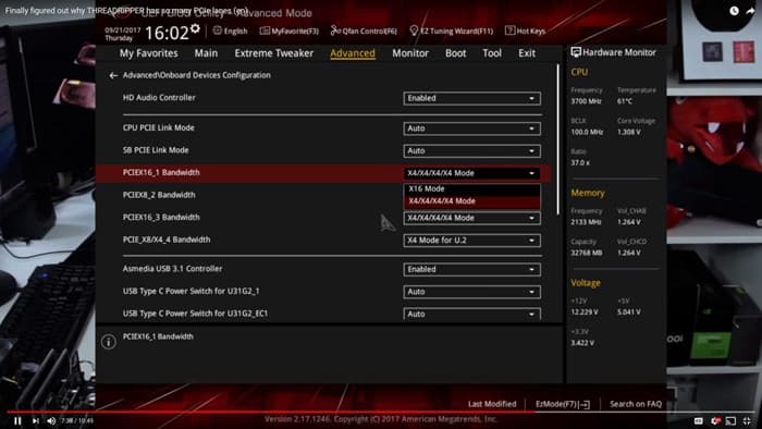 Для подключения SSD понадобились две карты расширения Asus Hyper M.2 x16