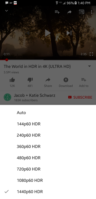 YouTube добавляет поддержку HDR для смартфонов Google Pixel, Samsung Galaxy S8 и Note8, LG V30 и Sony Xperia XZ Premium