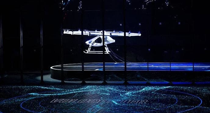 CES 2018 Intel продемонстрировала летающий автомобиль Volocopter