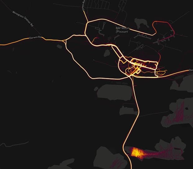 ПО Strava раскрыло расположение военных баз США