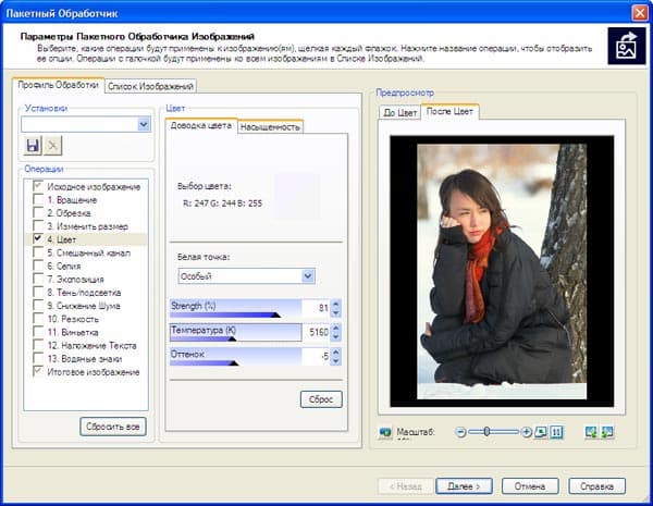 Управление цветом в пакетном режиме с помощью ACDSee Pro 2 Photo Manager