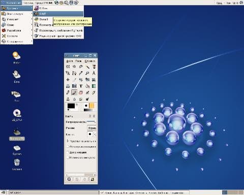 ASPLinux LiveMedia Edition в интерфейсе с Gnome