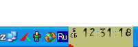 Рабочее окно Tray Clock