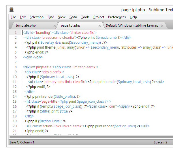 Sublime Text 2
