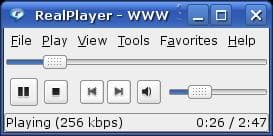 Рабочее окно RealPlayer
