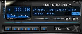 Рабочее окно XMMS