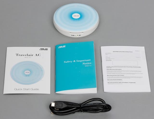 Комплект поставки Asus Travelair AC Комплект поставки Asus Travelair AC