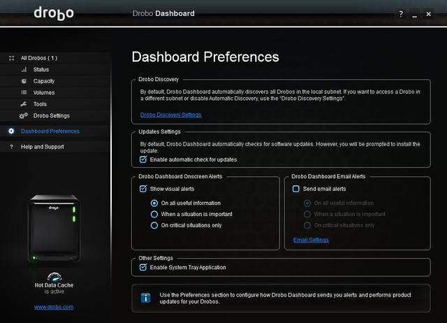 Drobo Dashboard Drobo Dashboard