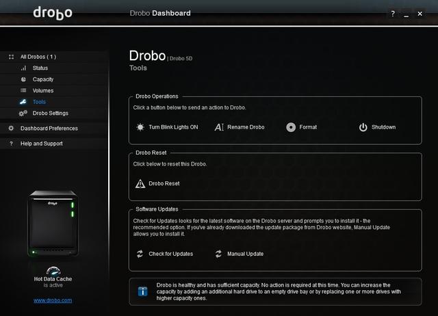 Drobo Dashboard Drobo Dashboard