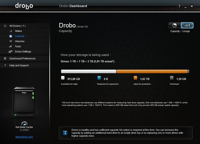 Drobo Dashboard Drobo Dashboard