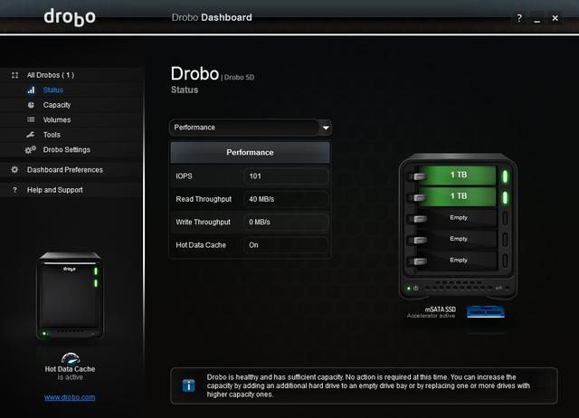 Drobo Dashboard Drobo Dashboard