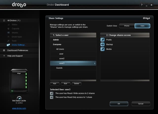 Drobo Dashboard Drobo Dashboard