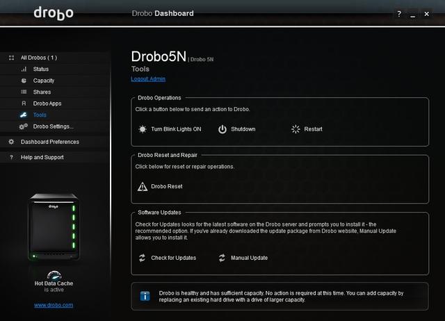 Drobo Dashboard Drobo Dashboard