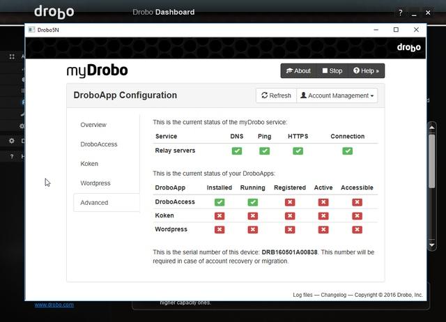 Drobo Dashboard Drobo Dashboard