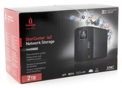 Упаковка Iomega StorCenter ix2-200 Cloud Edition Упаковка Iomega StorCenter ix2-200 Cloud Edition