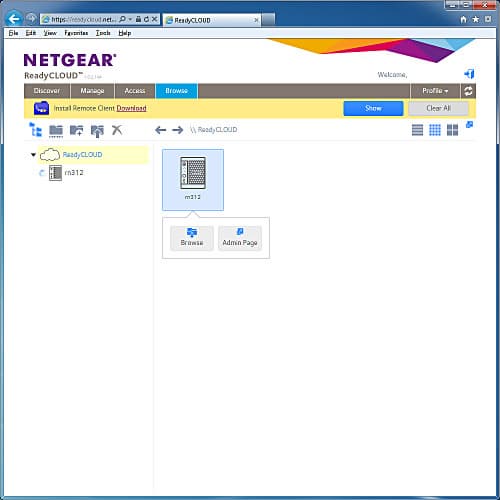 Настройка Netgear ReadyNAS 312 Настройка Netgear ReadyNAS 312