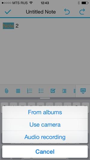DS note для iOS