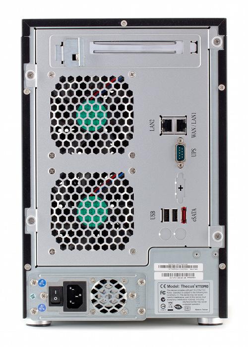 Thecus N7700 Pro, задняя панель