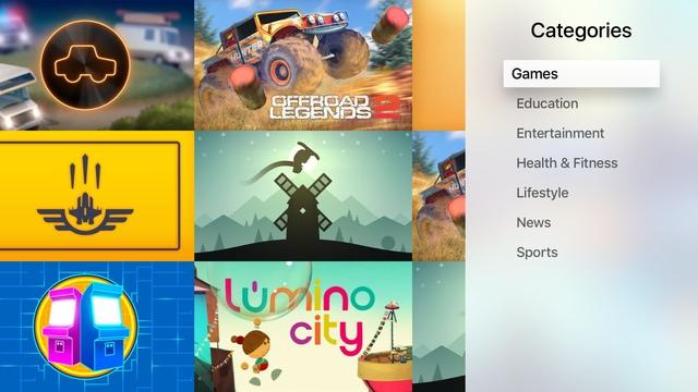 Интерфейс Apple TV 4 поколения 2015 Интерфейс Apple TV 4 поколения 2015