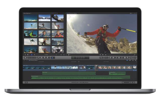 Final Cut Pro X на MacBook Pro Retina
