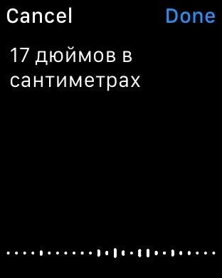Скриншот Apple Watch