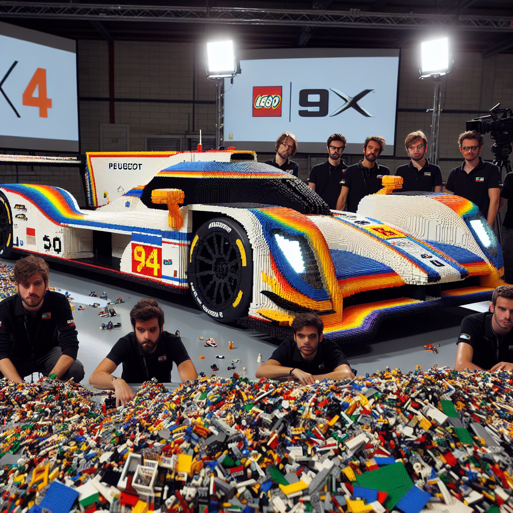 Полноразмерная модель Peugeot 9x8 из 626 392 кирпичиков Lego была собрана за 24 часа, фото 1